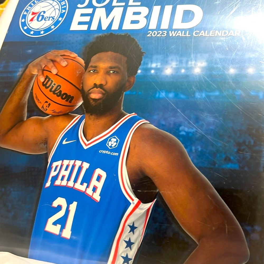 NBA Joel Embiid 2023 wall calendar